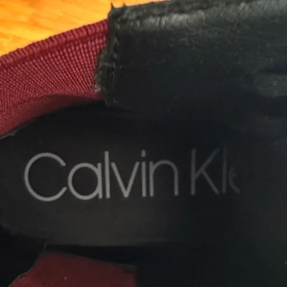 Calvin Klein Dameon Men’s Black Leather Lace-Up Boot with Red Side Panels 11.5 - Picture 8 of 10